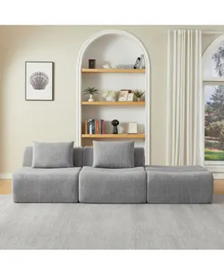 Streamdale Oversized 3 Seater Chenille Sofa, No Assembly, Space-Saving Buy Online