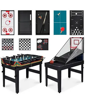 13-in-1 Combo Game Table Set w/ Ping Pong, Foosball, Basketball, Air Hockey, Archery Flash Sale