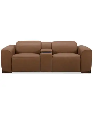 Trending Lovro 3-Pc. Leather Sofa with 2 Power Motion Chairs & 1 Console