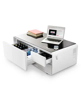 Viral CLOSEOUT! Smart Storage Coffee Table with Refrigerated Drawer