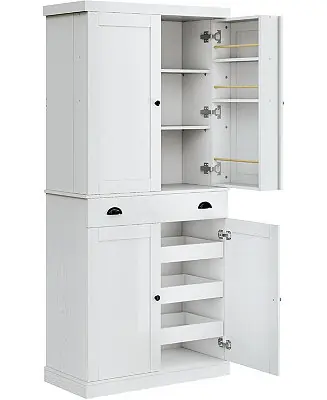 Kitchen Pantry Cabinet 72" Height, Freestanding Cupboard with Drawer Wholesale