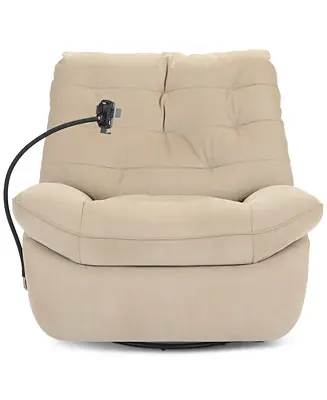 Trending Bovell Fabric Power Swivel Glide Recliner