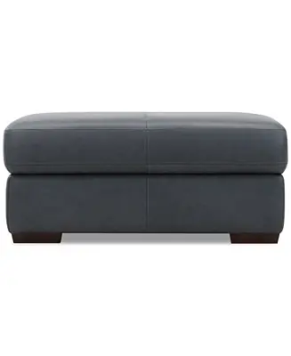 Ashlinn 43" Leather Storage Bench Ottoman Top Pick