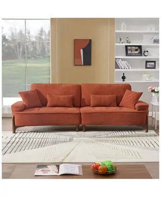 Free Shipping Streamdale Cozy Deep-Seated Sofa with Pillow (103")