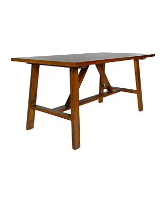 1 PC Solid Wood RusticMabel Farmhouse Trestle Coffee Table, Accent Table New Release