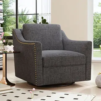 Streamdale Versatile 360 Swivel Barrel Chair for Modern Living Modern