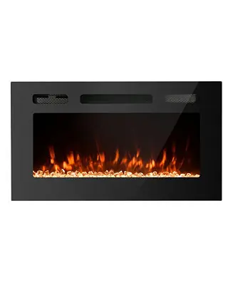 Classic Built-in or Wall-Mounted Direct Vent Electric Fireplace Viral