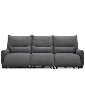 Olper 3-Pc. Fabric Zero Wall Sectional Power Motion Sofa Latest