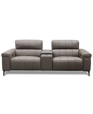 Wyndill 3-Pc. Leather Sofa with 2 Power Recliners Free Returns