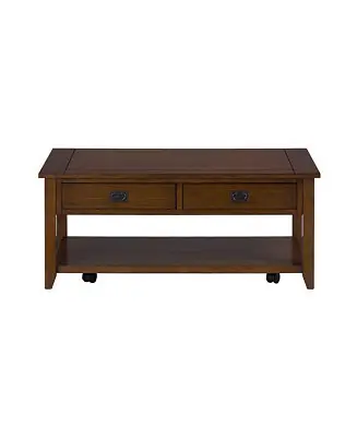 Fan Favorite Mission 44" Oak Coffee Table