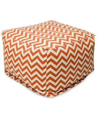 Flash Sale Chevron Ottoman Square Pouf with Removable Cover 27" x 17"