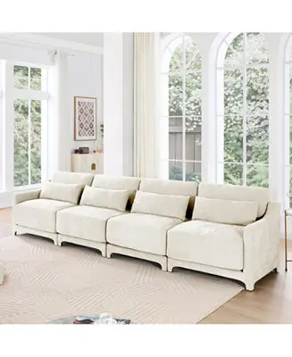 While Supplies Last Solid Wood Chenille Lumbar Pillow Sofa