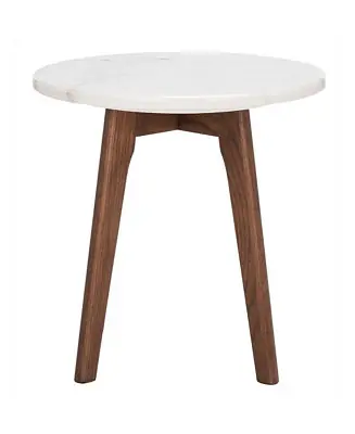 Don’t Miss Out Marini Round Marble End Table