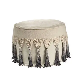 Multi-purpose Round Ottoman for Extra Seating and Footrest Best Choice
