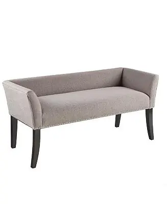 Final Sale Modern Mid-Century Upholstered Accent Bench with Wooden Legs for Stylish Seating