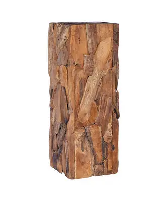 Side Table Natural Teak Solid Teak Wood Medium Side Table Final Sale