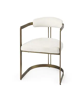 Last Chance Fabric Upholstered Arm Chair for Dining Table or Living Room Seating