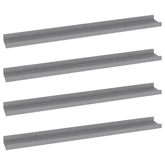 Holiday Sale Wall Shelves 4 pcs Gray 31.5"x3.5"x1.2"
