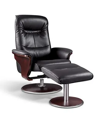 Clearance Milano Swivel Recliner and Ottoman