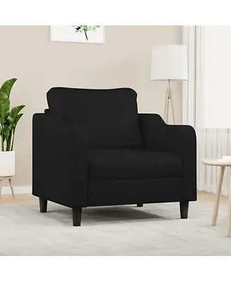 Sofa Chair Black 23.6" Fabric Weekend Sale