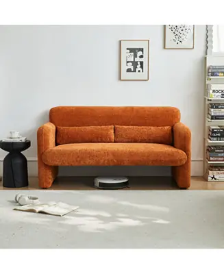Luxury 59" Velvet Sofa Loveseat - Modern Couch for Living Room