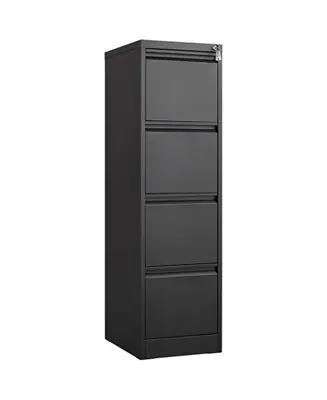 4-Drawer File Cabinet with Lock, Home Office Organizer Cheap