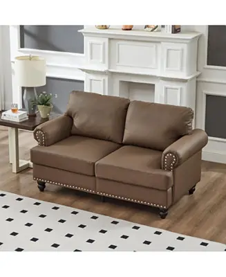 Order Now Streamdale Modern Classic Loveseat Faux Leather