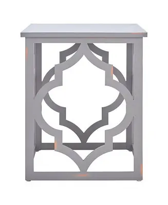 Milo Trellis Gold Leaf End Table Mega Sale