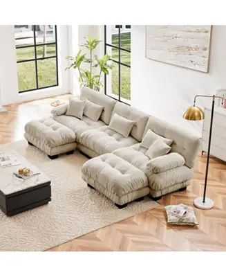 Deal Streamdale Luxury Modular Sectional Sofa Couch - Oversized U Shaped Cloud Couch