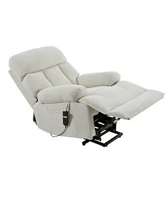 High Quality Oversized Fabric Recliner Chair – Electric Power Lift, Remote Control – Elderly Support Seating
