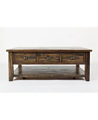 Artisan's Craft Rustic Farmhouse Distressed Solid Wood Coffee Table Must Have