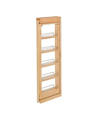 Pullout Wall Filler Cabinet Wooden Organizer, 36" Hgt, 432-WF36-3C Fast Shipping