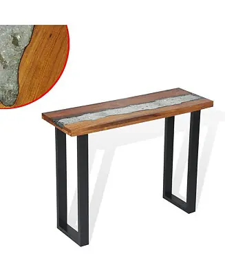 Console Table Teak 39.4"x13.8"x29.5" Super Sale