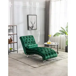Crafted Leisure Concubine Sofa With Acrylic Feet