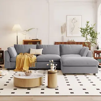 Convertible Sectional Sofa with Chaise Super Sale