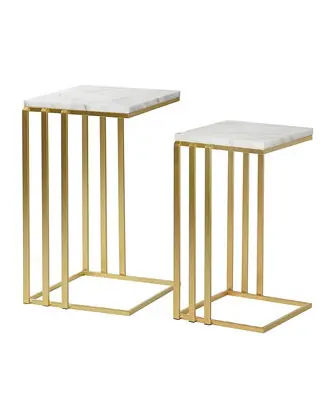 2-Pc. Marble Angie Glam Table Place Order