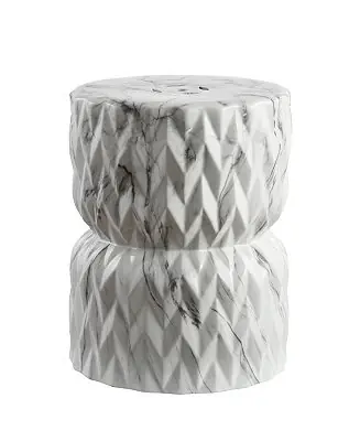 Chevron Drum Garden Stool Luxury
