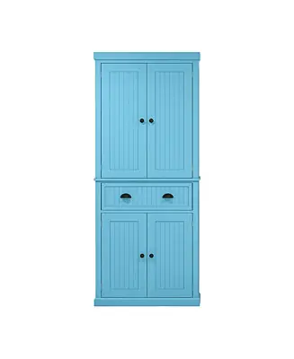 Budget Spacious Kitchen Storage Cabinet with Doors and Shelves for Pantry and Dining Area