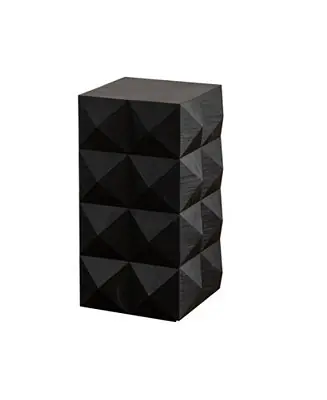 23.62"Height Three-dimensional Embossed Pattern Design Retro Side Coffee Table Free Returns