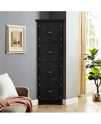 72 Inch Corner Cabinet with Shelves Reduced Price