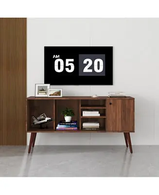 Popular TV Stand Use in Living Room Furniture with 1 storage and 3 shelves Cabinet