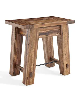Durango Industrial Wood End Table Exclusive Offer