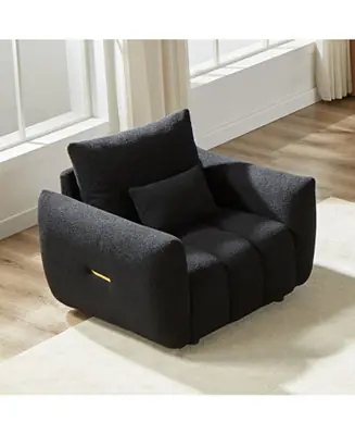 36.8" Teddy Fabric Sofa - Modern Lounge Chair Hot Deal