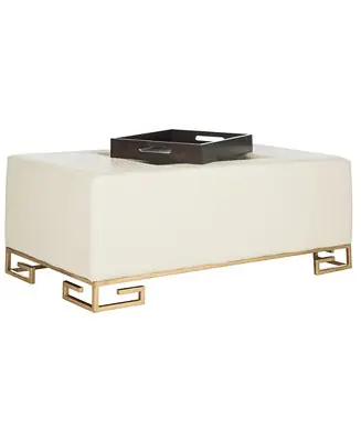 Next Day Delivery Julian Faux Ostrich Tray Ottoman/Coffee Table