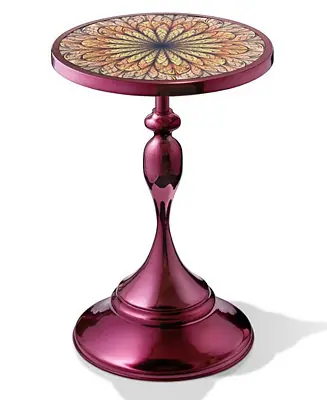 Knoll 16" Metal Round End Table with Pedestal Base One Day Deal