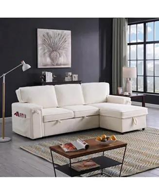 Upholstery Sleeper Sectional Sofa with Storage Space Factory Price