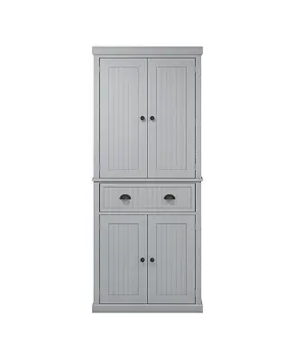 Long-Lasting Kitchen Storage Cabinet with Doors and Shelves for Pantry Organization Free Returns