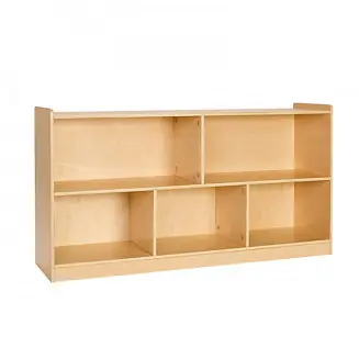 Premium 2-Tier Toy Storage Organizer with 5 Section Cubbies for Home