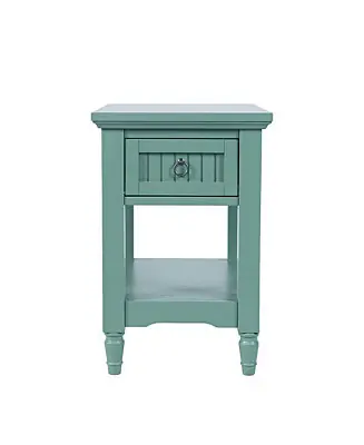 Trending Westport Modern Farmhouse Chairside End Table with Storage Shelf