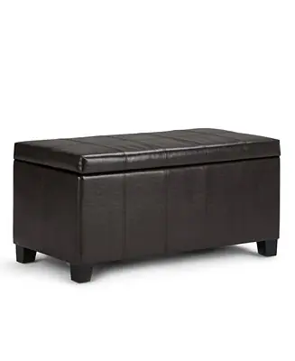 Poway Faux Leather Rectangular Storage Ottoman Deal